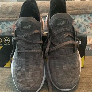 Avia Gray Athletic Shoes with Cushioned Sole